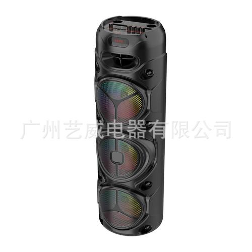 大音場全能選手 zqs8308藍(lán)牙音箱評測 3*8寸喇叭與七彩燈光的戶外震撼組合